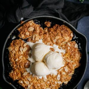 Blueberry-Almond-Cobbler