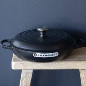 Le Creuset Shallow Casserole 30cm: Satin Black