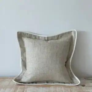 Beige Herringbone Cushion 2