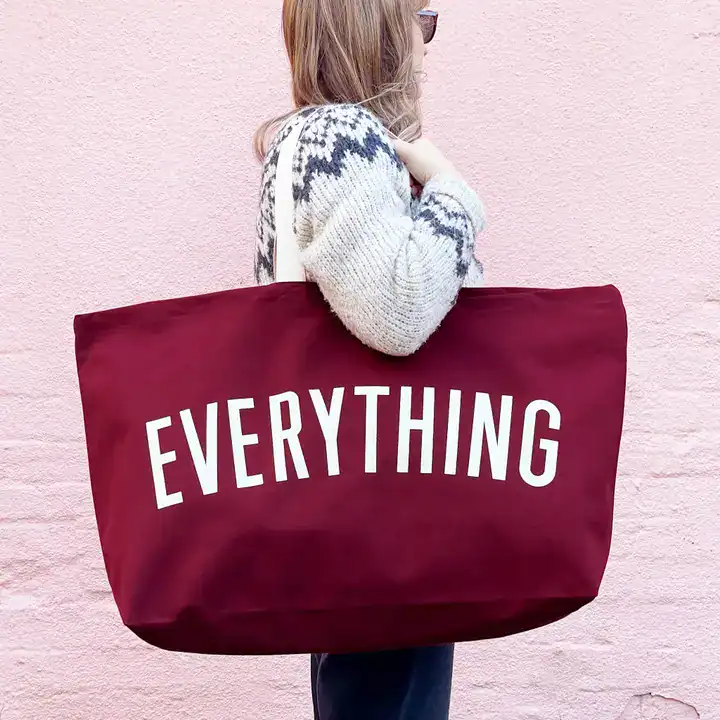 Everything - Burgundy Really Big Bag - Image 5