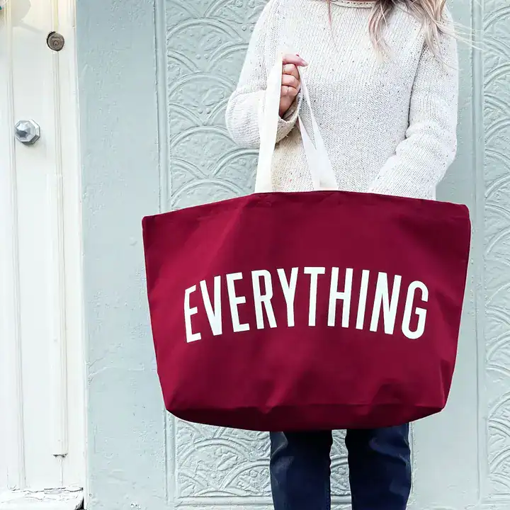 Everything - Burgundy Really Big Bag - Image 6