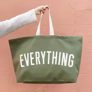 Everything - Olive Green Really Big Bag
