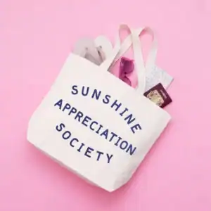 Sunshine Appreciation Society – Big Canvas Tote Bag 6