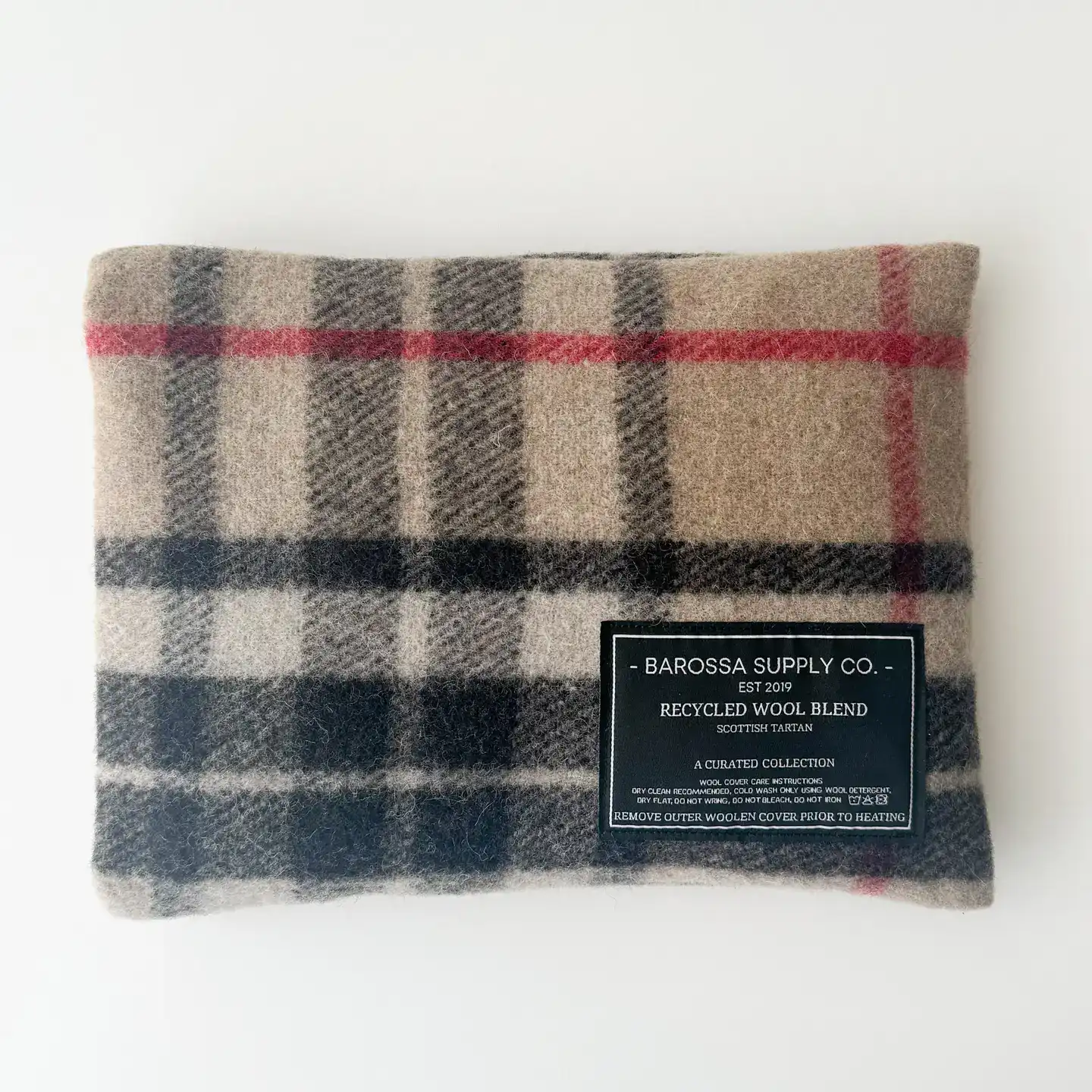 Camel Scottish Tartan Heat Pack