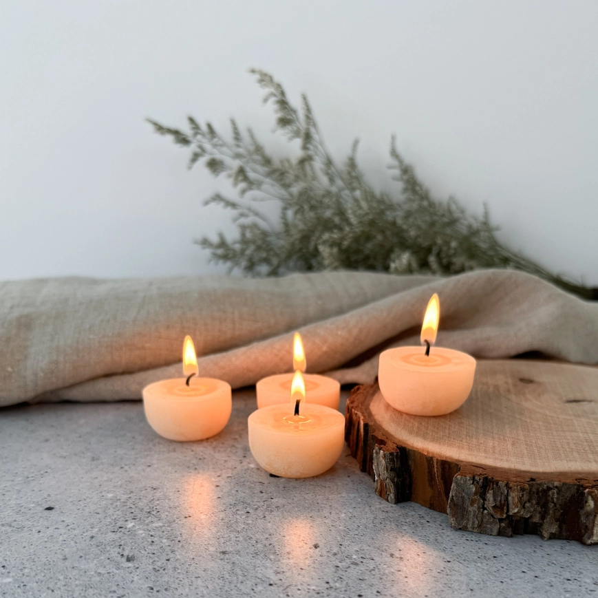 Beeswax Tealight Candles - Pack of 4