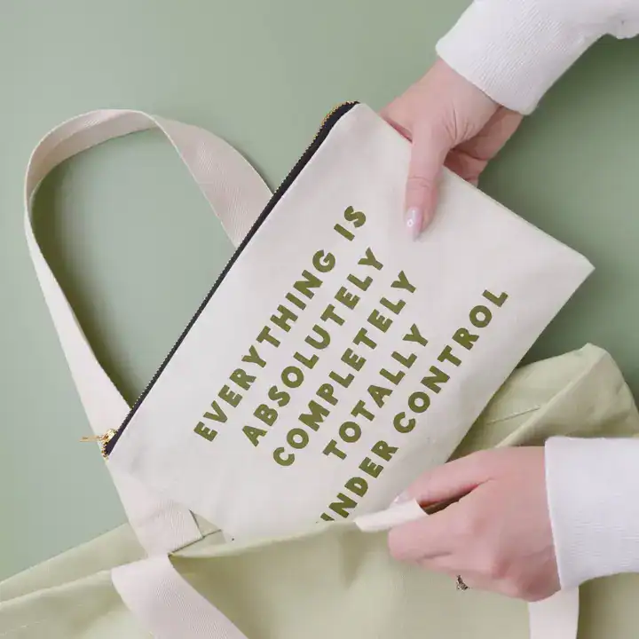 Under Control - Large Canvas Pouch - Image 3