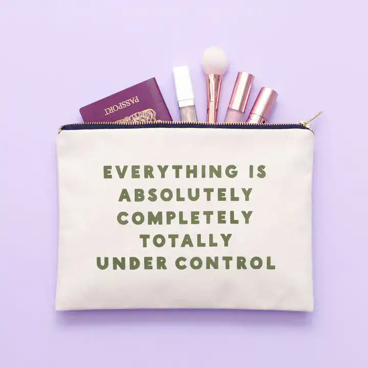 Under Control - Large Canvas Pouch - Image 2