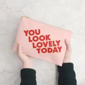You Look Lovely Today – Blush Pink Pouch 3