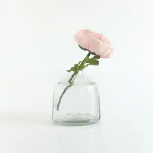 Handblown Clear Bud Vase 9cm