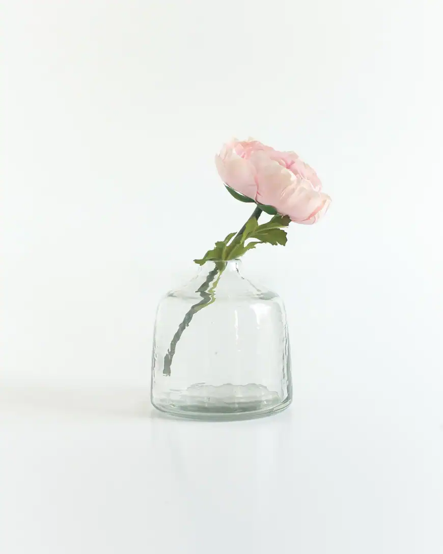 Handblown Clear Bud Vase 9cm