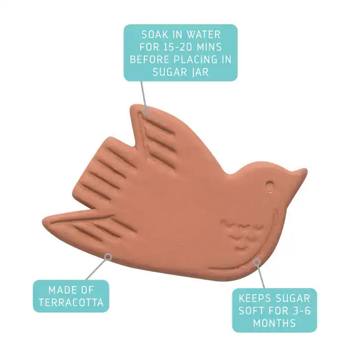 Bird Terracotta Sugar Saver - Image 4