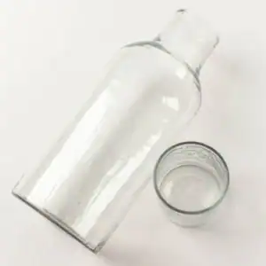 Handblown Clear Glass Carafe