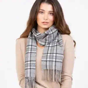Scotty Thompson Lambswool Scarf - Pewter