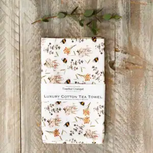 Bees & Honeysuckle Tea Towel