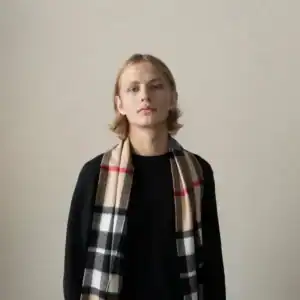 Lambswool Scarf - Exploded Camel Thompson