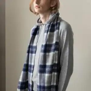 Heritage Tartan Lambswool Scarf - Silver Bannockbane