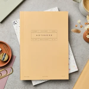 Mustard Ruled Notebook