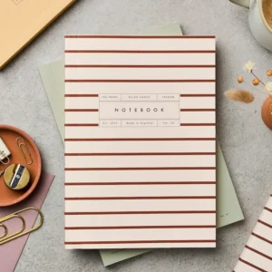 Red Burgundy Ruled Notebook