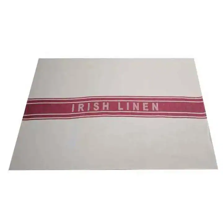 Red Irish Linen Tea Towel