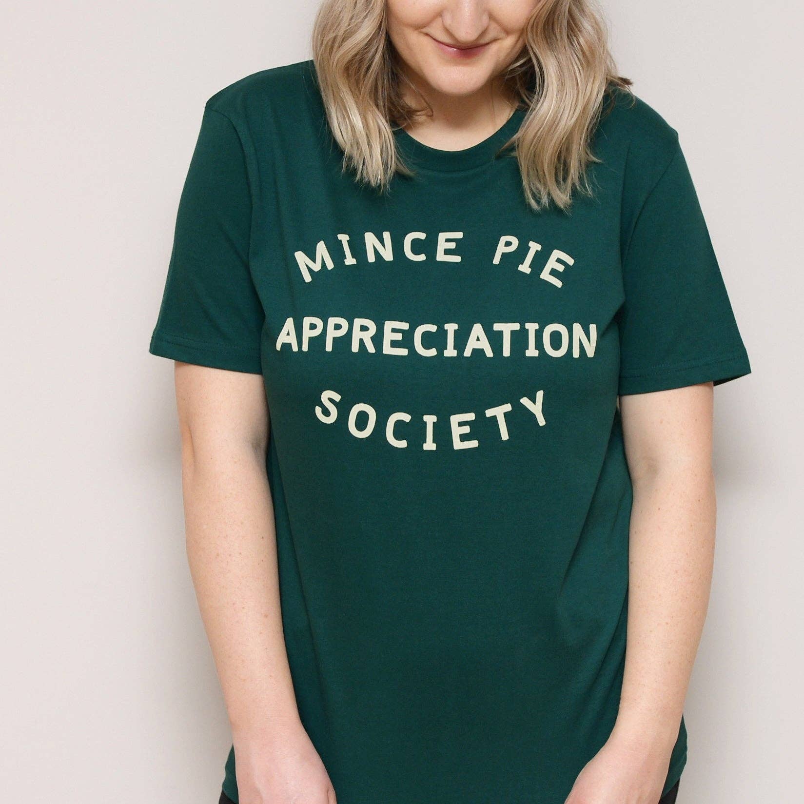 Mince Pie Appreciation Society Unisex T-Shirt - Pine: Small - Image 5
