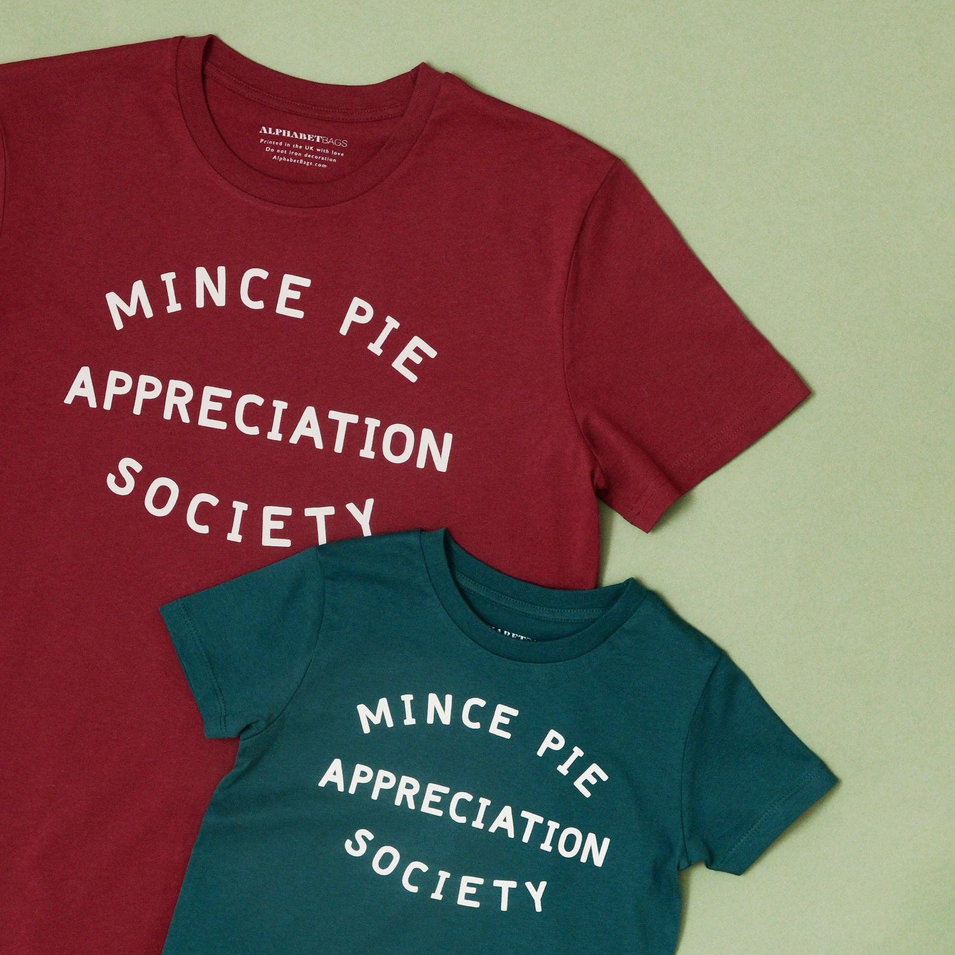 Mince Pie Appreciation Society Unisex T-Shirt - Burgundy: Medium - Image 5