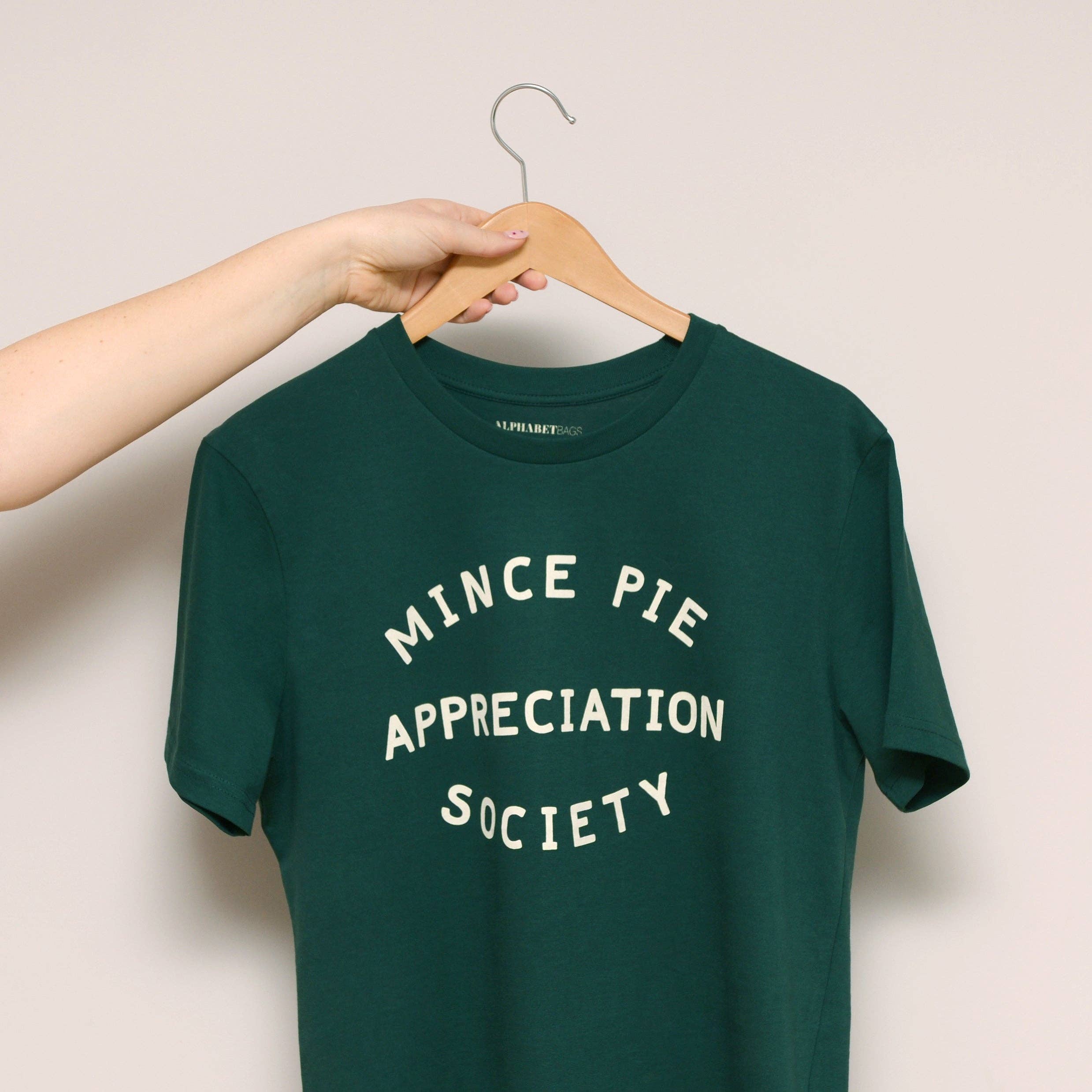 Mince Pie Appreciation Society Unisex T-Shirt - Pine: XS - Image 4